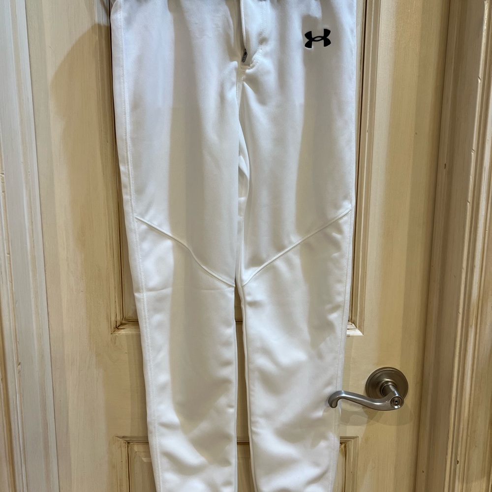 Under Armour boys white baseball pants